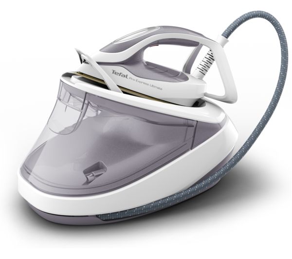 TieDex UK TEFAL Pro Express Ultimate II GV9713 Steam Generator Iron - White & Grey