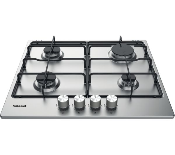 TieDex UK HOTPOINT PPH 60P F IX UK 59 cm Gas Hob - Stainless Steel