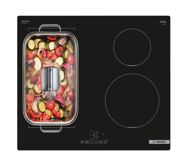 TieDex UK BOSCH Series 4 CombiZone PWP611BB5B 59 cm Electric Induction Hob - Black