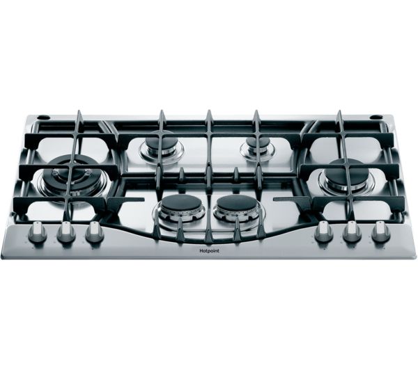 TieDex UK HOTPOINT Flame Control PHC 961 TS/IX/H 87 cm Gas Hob - Inox