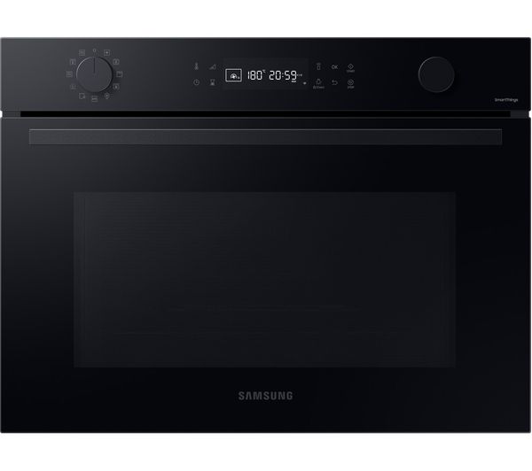 TieDex UK SAMSUNG Bespoke Series 4 NQ5B4553FBK/U4 Built-in Compact Combination Microwave - Black Glass