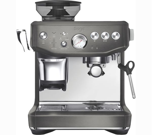 TieDex UK SAGE the Barista Express Impress SES876 Bean to Cup Coffee Machine - Black Stainless Steel