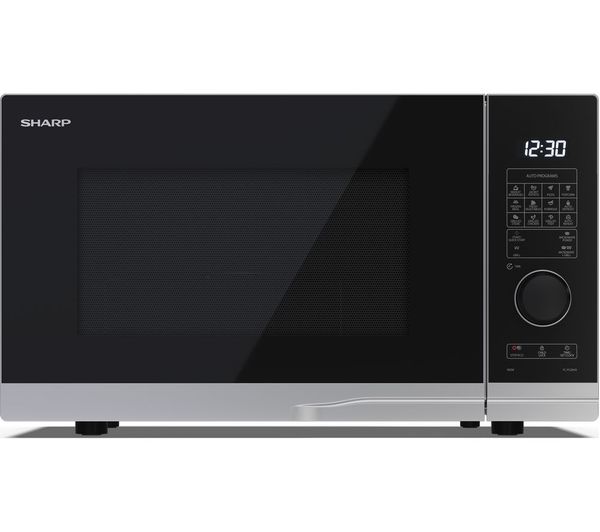 TieDex UK SHARP YC-PG284AU-S Microwave with Grill - Silver