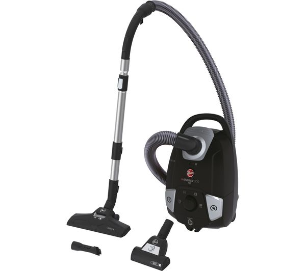 TieDex UK HOOVER H-ENERGY 300 Pet Cylinder Bagged Vacuum Cleaner - Black