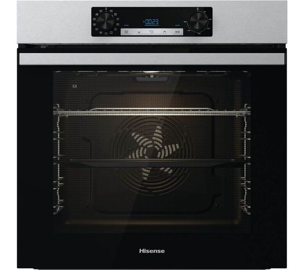 TieDex UK HISENSE AirFry BI64211PX Electric Pyrolytic Oven - Black & Stainless Steel