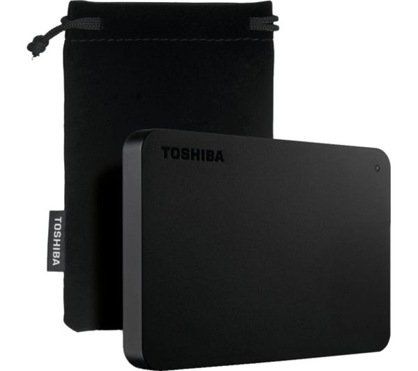 TieDex UK TOSHIBA Canvio Basics Portable Hard Drive - 4 TB, Black