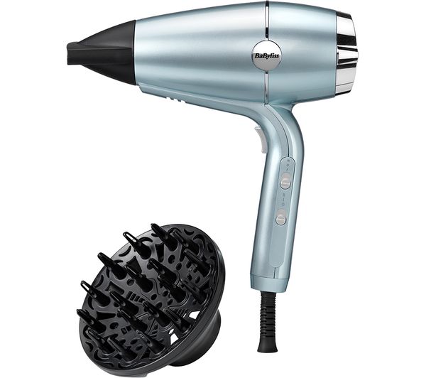 TieDex UK BABYLISS Hydro-Fusion Anti-Frizz 2100 Hair Dryer - Icy Blue