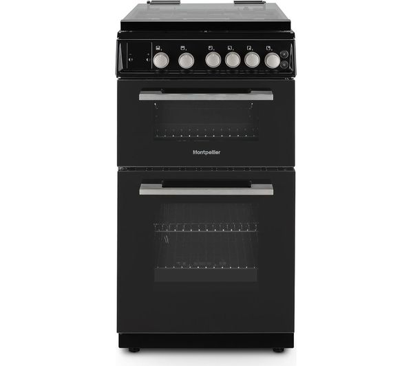 TieDex UK MONTPELLIER MDOG50LK 50 cm Gas Cooker - Black & Silver