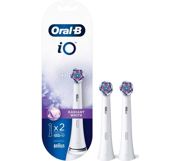 TieDex UK ORAL B iO Radiant White Replacement Toothbrush Head - Pack of 2