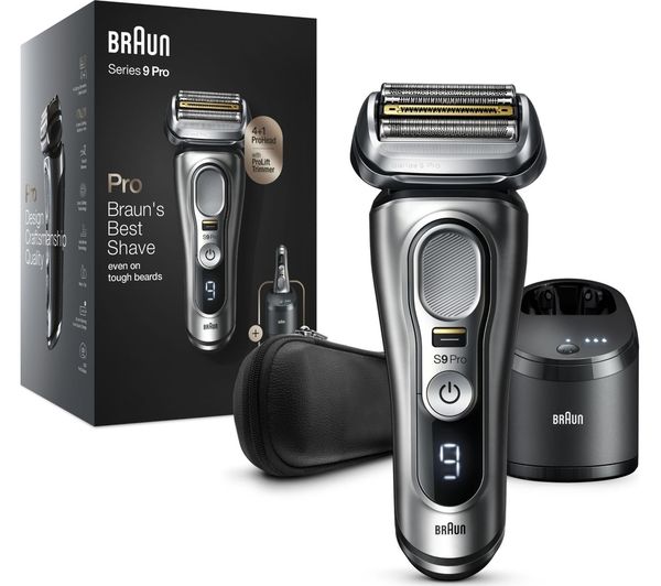 TieDex UK BRAUN Series 9 Pro 9467CC Wet & Dry Foil Shaver & SmartCare Centre - Silver