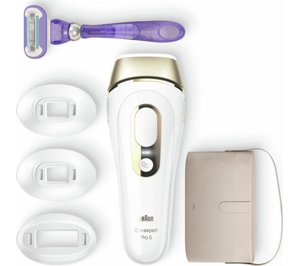 TieDex UK BRAUN Silk-expert Pro 5 PL5347 IPL Hair Removal System - White & Gold