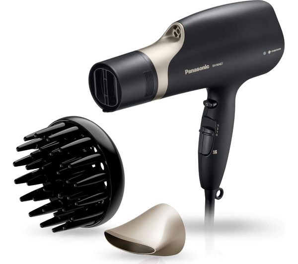 TieDex UK PANASONIC Nanoe Family & Children EH-NA67 Hair Dryer - Black & Champagne Gold