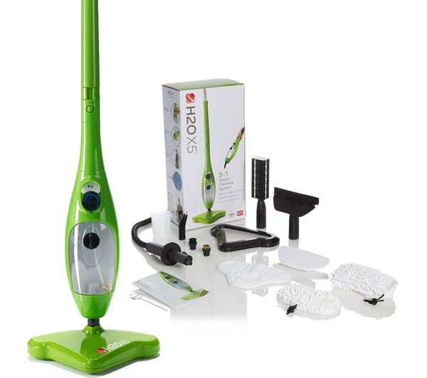 TieDex UK H2O X5 Deluxe Edition Steam Mop - Green