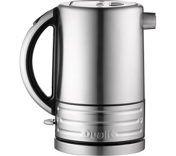 TieDex UK DUALIT Architect 72905 Jug Kettle - Brushed Silver & Black