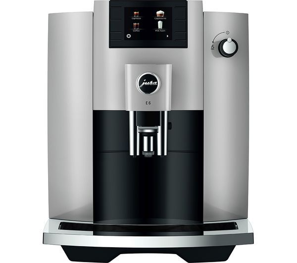 TieDex UK JURA E6 Bean to Cup Coffee Machine - Platinum