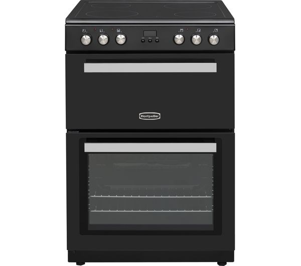 TieDex UK MONTPELLIER MMRC60FK 60 cm Electric Ceramic Cooker - Black & Silver