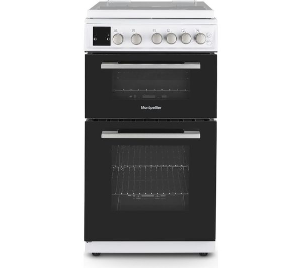 TieDex UK MONTPELLIER MDOG50LW 50 cm Gas Cooker - White & Silver