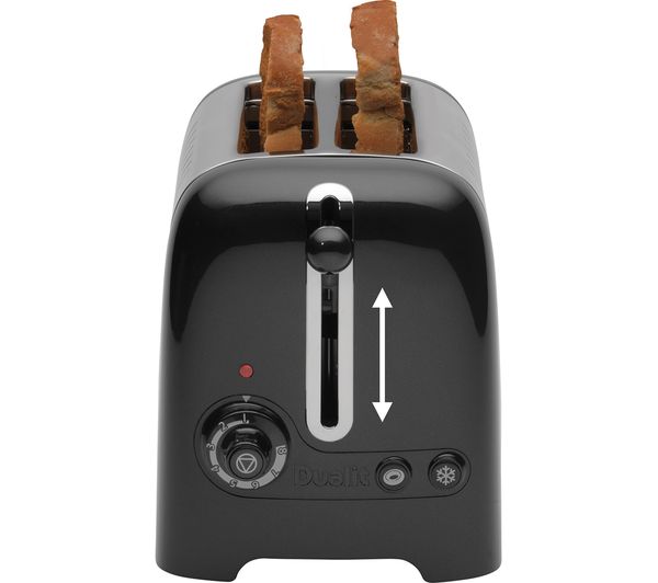 TieDex UK DUALIT Lite 26205 2-Slice Toaster - Black