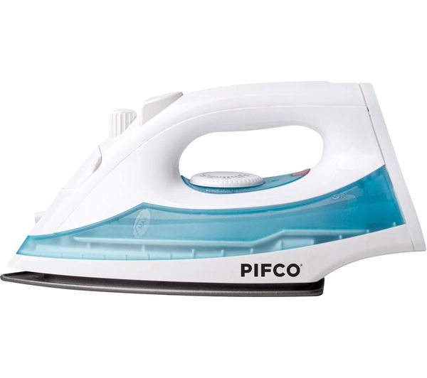 TieDex UK PIFCO 205698 Steam Iron - White & Blue