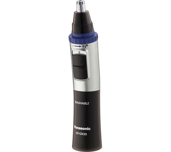 TieDex UK PANASONIC ER-GN30-K503 Wet & Dry Nose & Ear Trimmer - Black & Silver