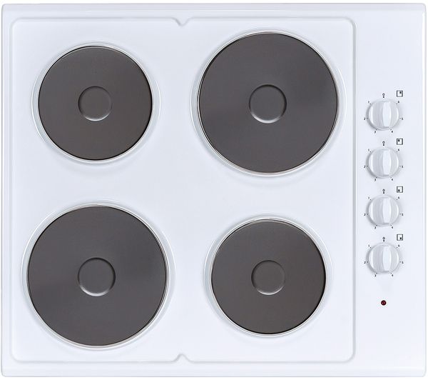 TieDex UK STATESMAN ESH630WH 58 cm Electric Solid Plate Hob - White