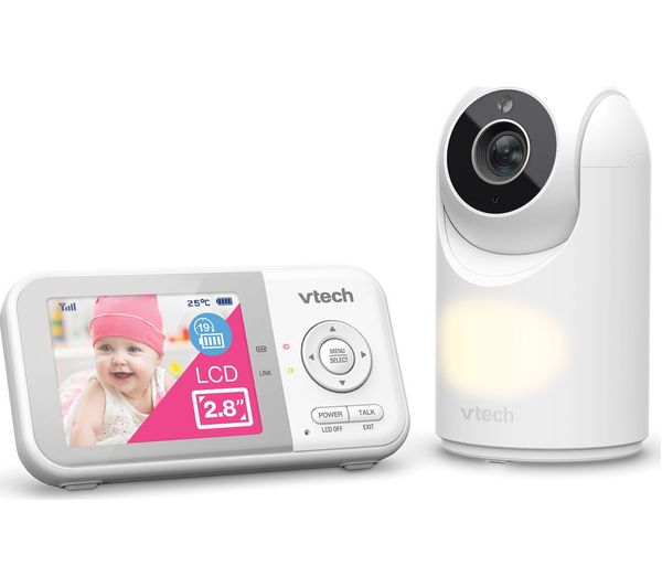 TieDex UK VTECH VM3263 2.8" Pan & Tilt Video Baby Monitor - White