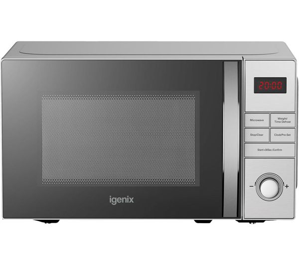 TieDex UK IGENIX IGM0821SS Solo Microwave - Stainless Steel