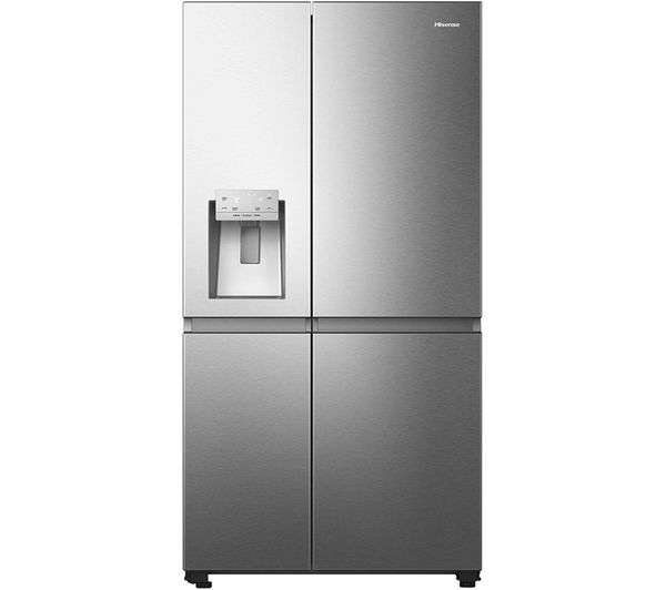 TieDex UK HISENSE PureFlat Infinite RS818N4TIE American-Style Smart Fridge Freezer - Grey Stainless Steel