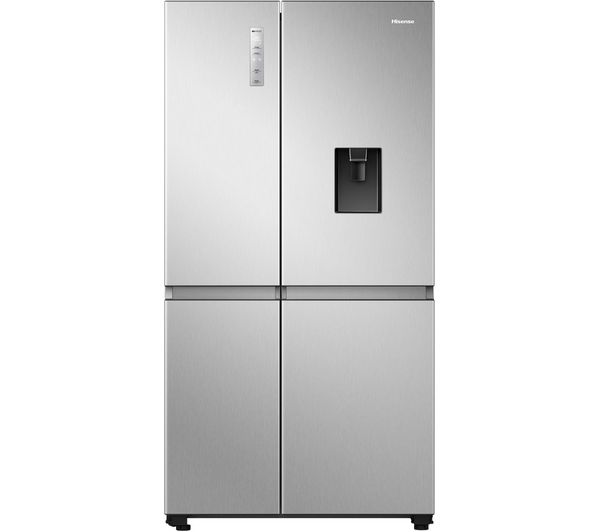 TieDex UK HISENSE PureFlat RS840N4WCE American-Style Smart Fridge Freezer - Stainless Steel