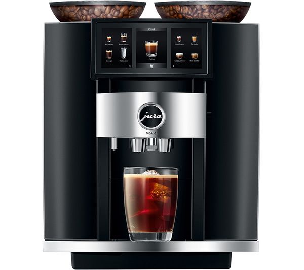 TieDex UK JURA GIGA 10 Smart Bean to Cup Coffee Machine - Diamond Black