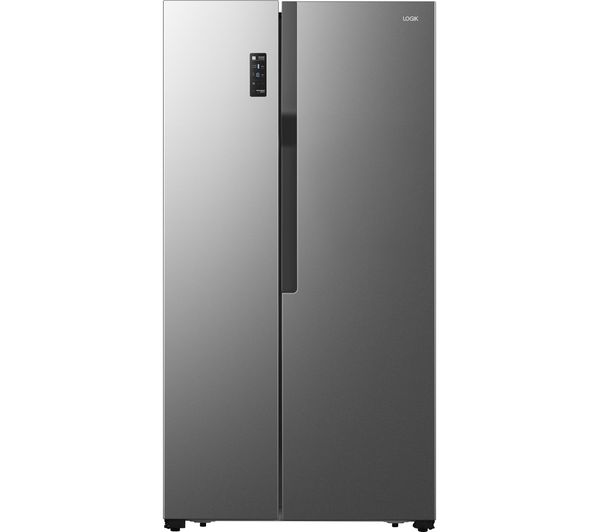 TieDex UK LOGIK LSBSX23 American-Style Fridge Freezer - Inox