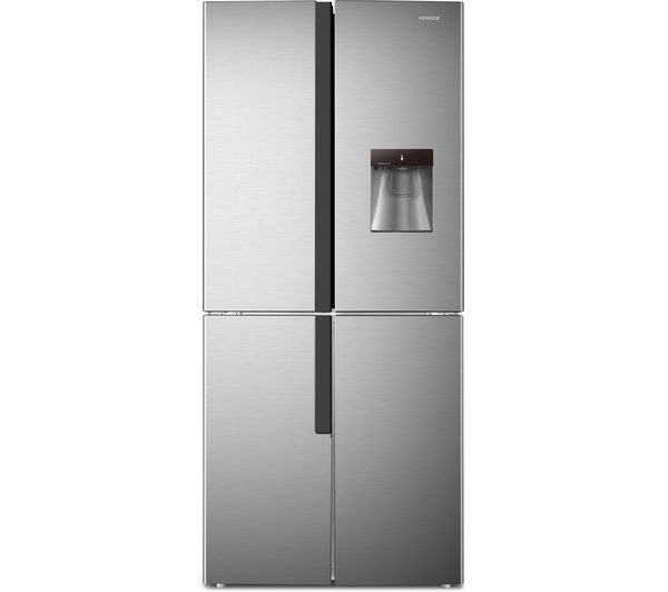 TieDex UK KENWOOD KSBS4DX23 Slim American-Style Fridge Freezer - Inox