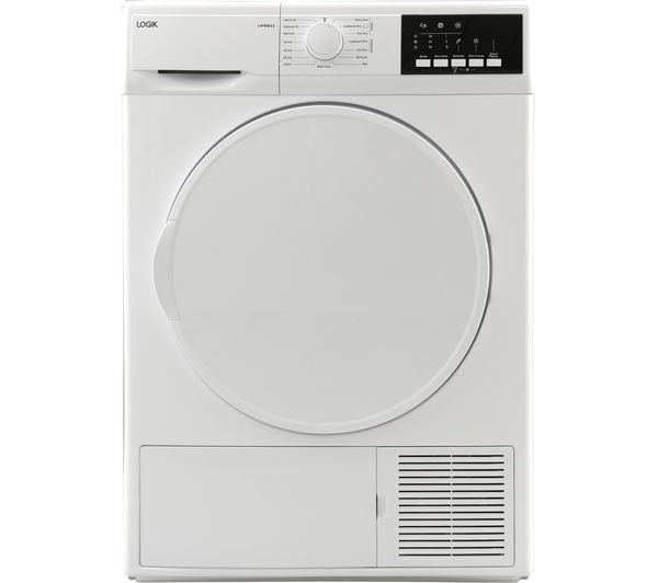 TieDex UK LOGIK LHP8W23 8 kg Heat Pump Tumble Dryer - White