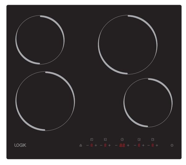 TieDex UK LOGIK LCHOBTC23 59 cm Electric Ceramic Hob - Black