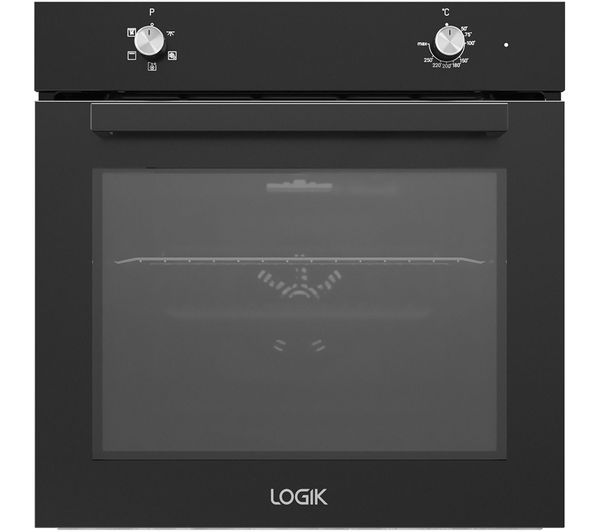 TieDex UK LOGIK LBFANB23 Electric Oven - Black