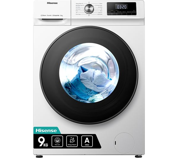 TieDex UK HISENSE 3 Series WFQA9014EVJM 9 kg 1400 rpm Washing Machine - White