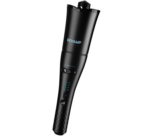 TieDex UK REVAMP Progloss Hollywood Curl Rotating Hair Curler - Black