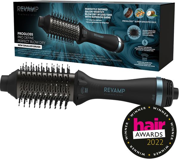 TieDex UK REVAMP Progloss Pro Define Perfect Blow Dry Hot Air Styler - Black