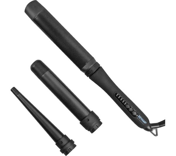 TieDex UK REVAMP Progloss Multiform Curl & Waves Hair Styler - Black