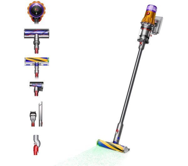 TieDex UK DYSON V12 Absolute Cordless Vacuum Cleaner - Nickel & Yellow