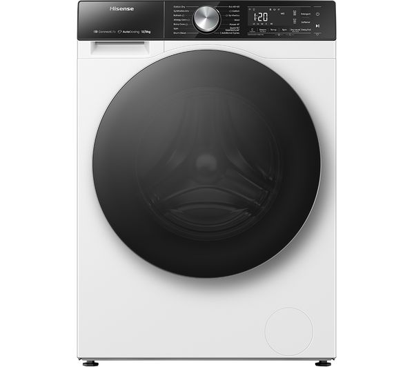 TieDex UK HISENSE 5S Series Auto Dosing WD5S1245BW WiFi-enabled 12 kg Washer Dryer - White