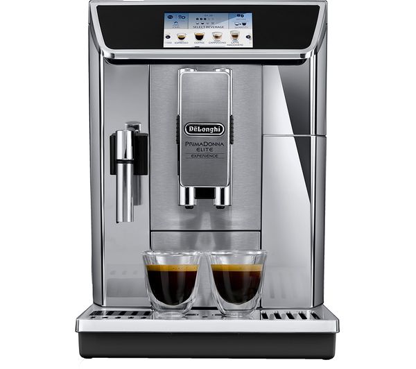 TieDex UK DELONGHI Primadonna Elite Experience ECAM650.85.MS Smart Bean to Cup Coffee Machine - Silver