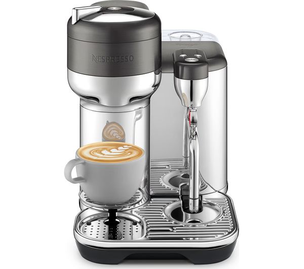 TieDex UK NESPRESSO by Sage Vertuo Creatista SVE850BST4GUK1 Smart Coffee Machine - Black & Stainless Steel