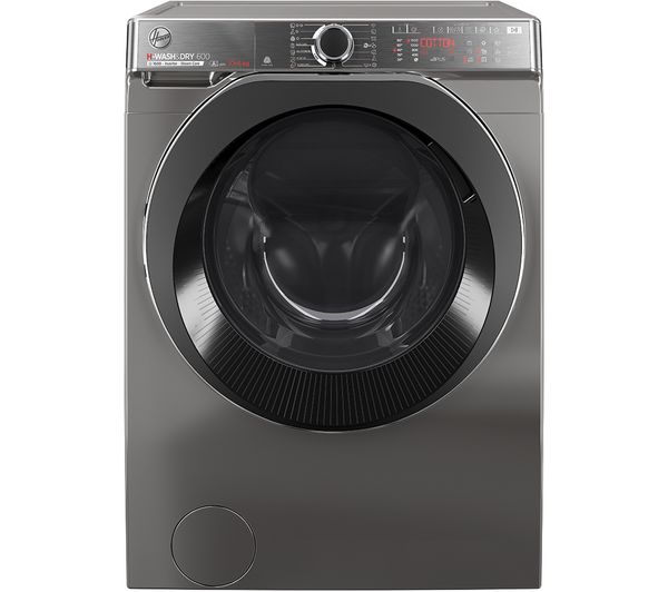 TieDex UK HOOVER H-Wash 600 H6DPB6106BCR8-80 WiFi-enabled 10 kg Washer Dryer - Graphite