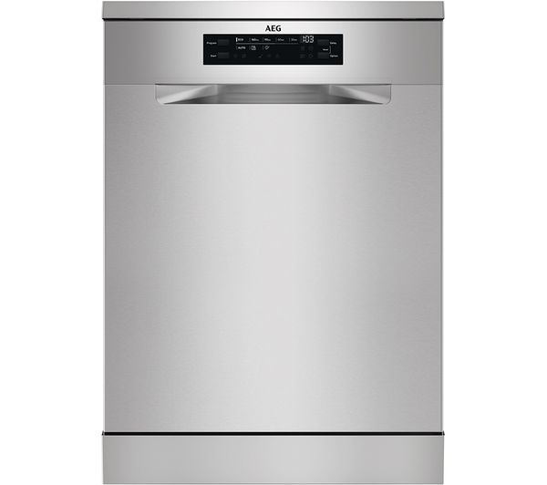 TieDex UK AEG SatelliteClean FFB53937ZM Full-size Dishwasher - Silver