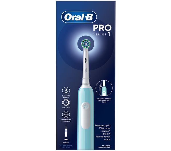 TieDex UK ORAL B Pro 1 Cross Action Electric Toothbrush - Blue