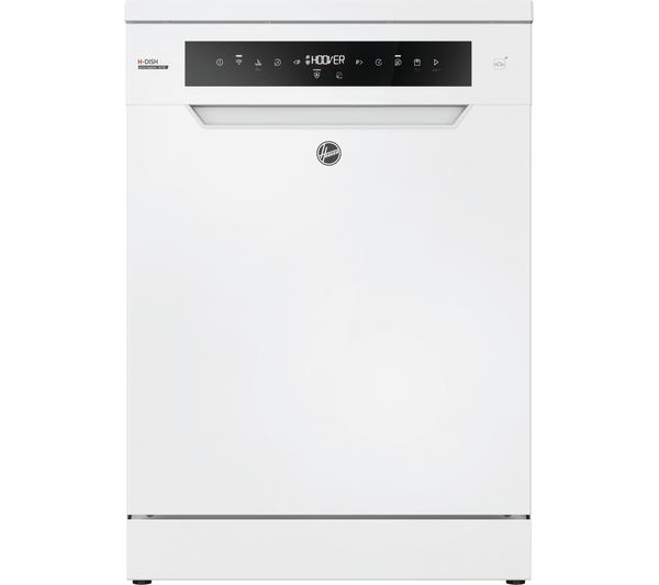 TieDex UK HOOVER H-Dish 600 H6F 6B4S1PWUK-80 Full-size WiFi-enabled Dishwasher - White