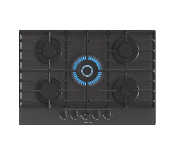 TieDex UK HISENSE GG773B 75 cm Gas Hob - Black