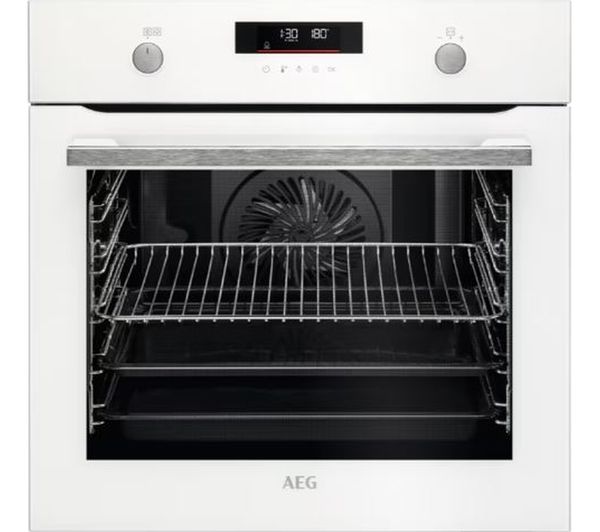 TieDex UK AEG BPS555060W Electric Pyrolytic Oven - White