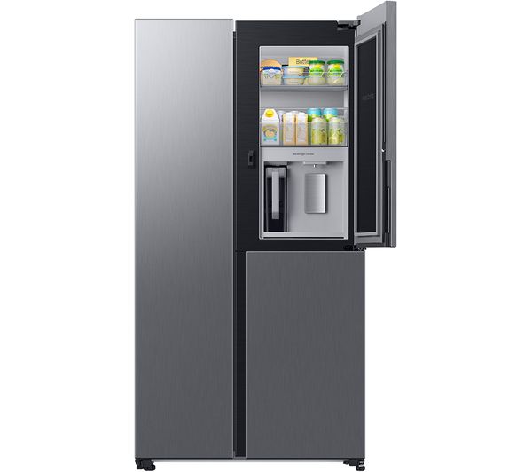 TieDex UK SAMSUNG Series 9 Beverage Center RH69CG895DS9EU American-Style Smart Fridge Freezer - Silver